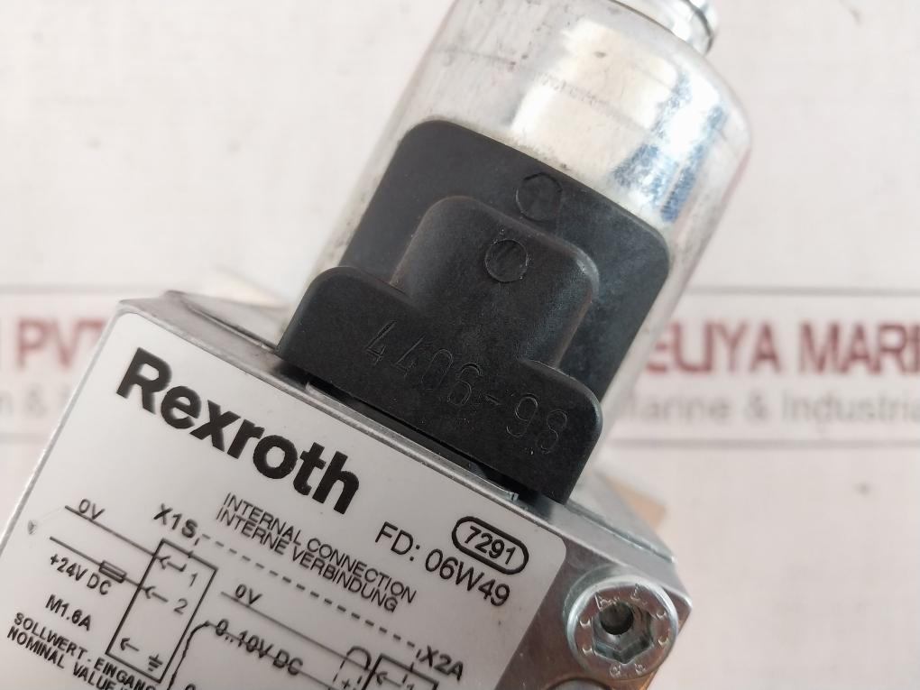 Rexroth P-031112-02010 Pneumatic Pressure Control Valve 06W49 7291 4406-98