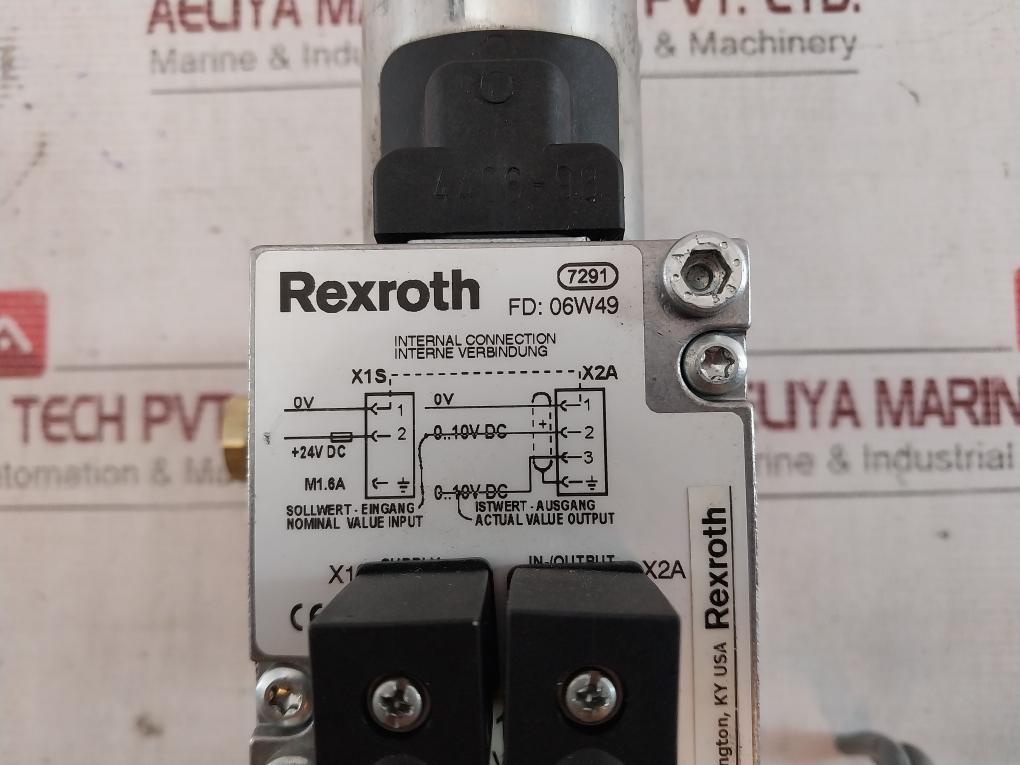 Rexroth P-031112-02010 Pneumatic Pressure Control Valve 06W49 7291 4406-98
