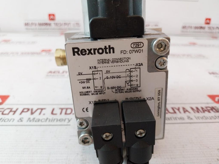 Rexroth P31112-02010 Pressure Regulator 0-10 Vdc 0-100Psi 24V Dc