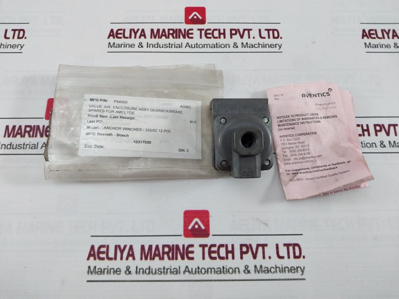 Rexroth P54350 Shuttle Valve Anchor Winches-355/52 12-poi