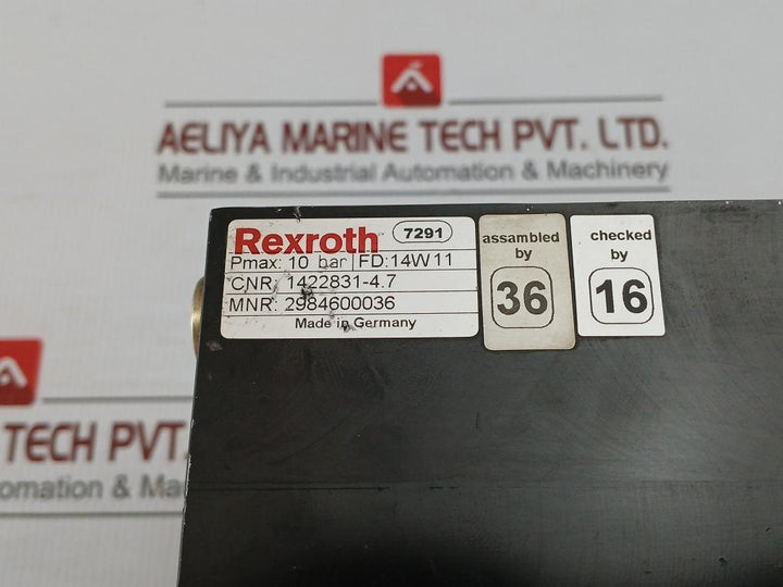 Rexroth Pneumatic Manifold Block 2984600036