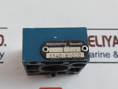 Rexroth 3340181000 Pneumatic Modular Shuttle Valve 3996