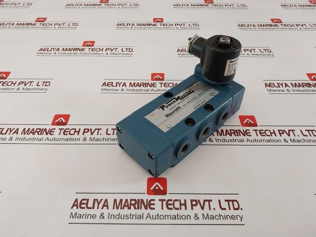 Rexroth Pt24106-9100 Pneumatic Directional Valve 06W20 150 Psi Mh17440 24V