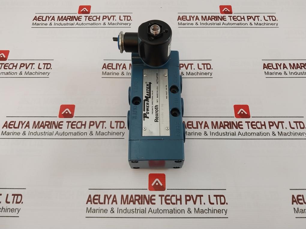 Rexroth Pt24106-9100 Pneumatic Directional Valve 06W20 150 Psi Mh17440 24V