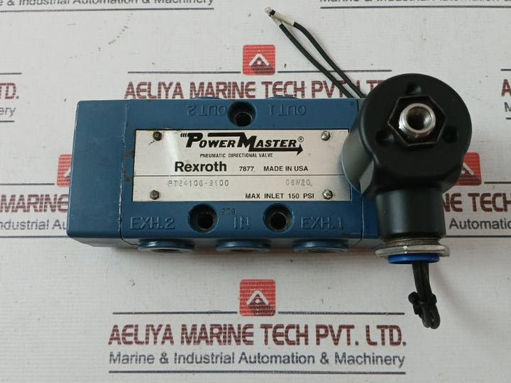 Rexroth Pt24106-9100 Pneumatic Directional Valve P50861-3 24 Hz Dc Mh1744