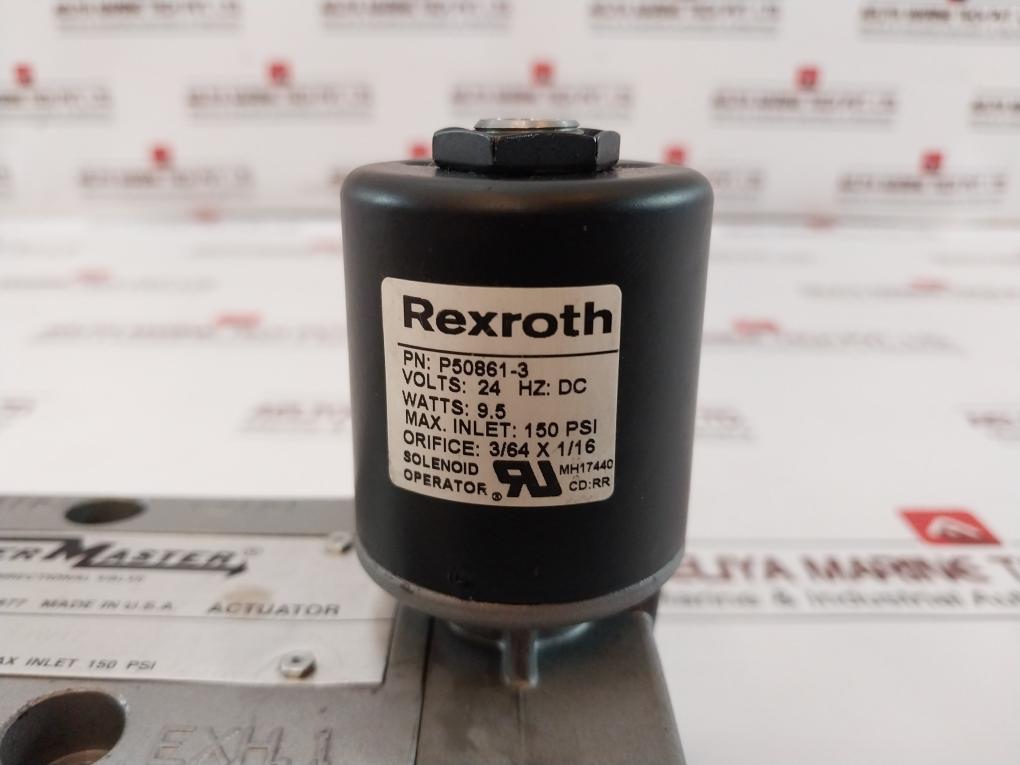 Rexroth R431008520 Pneumatic Directional Valve P50861-3 150 Psi