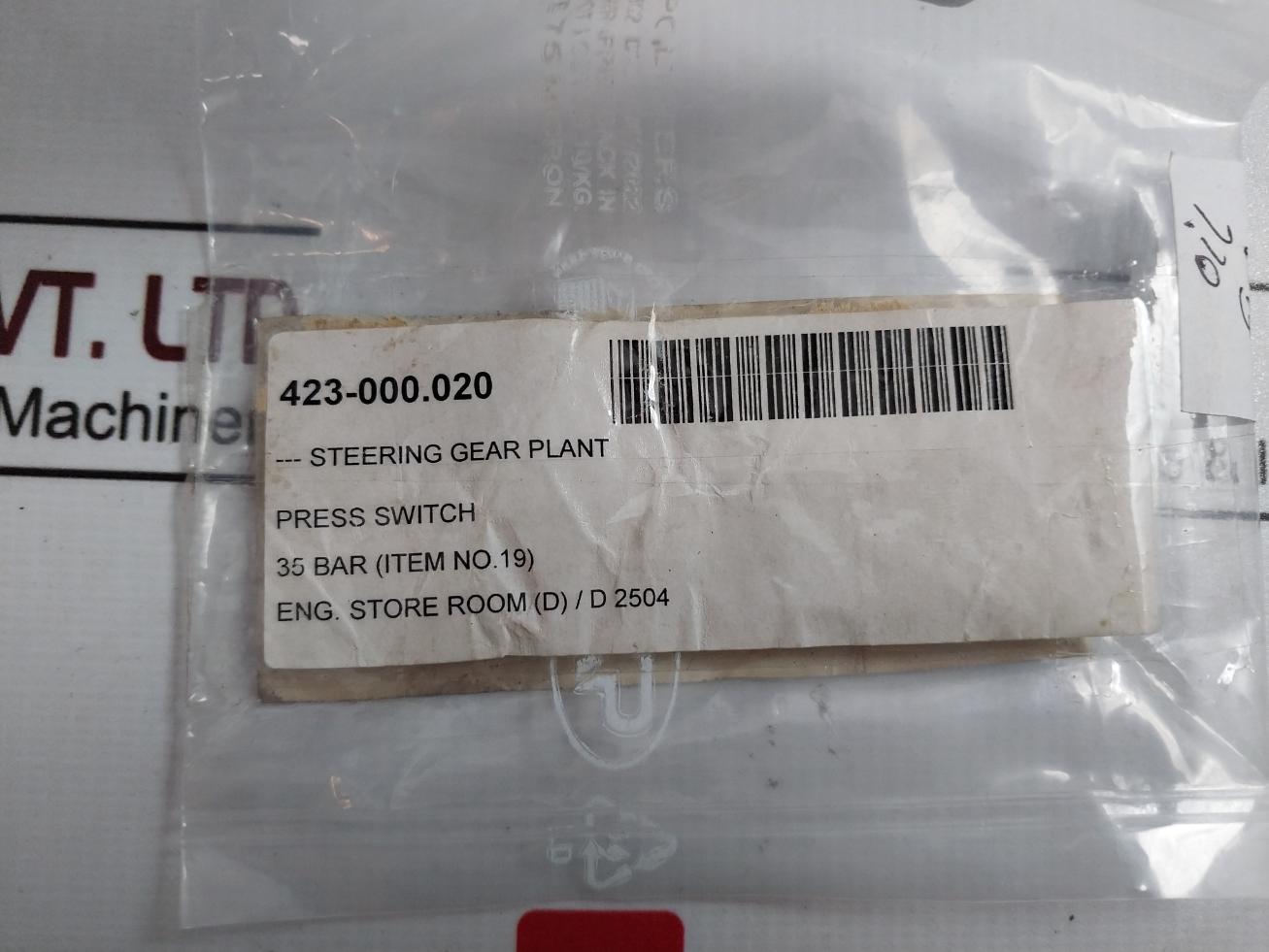 Rexroth R900536069 Pressure Switch 250Vac 5A 35 Bar