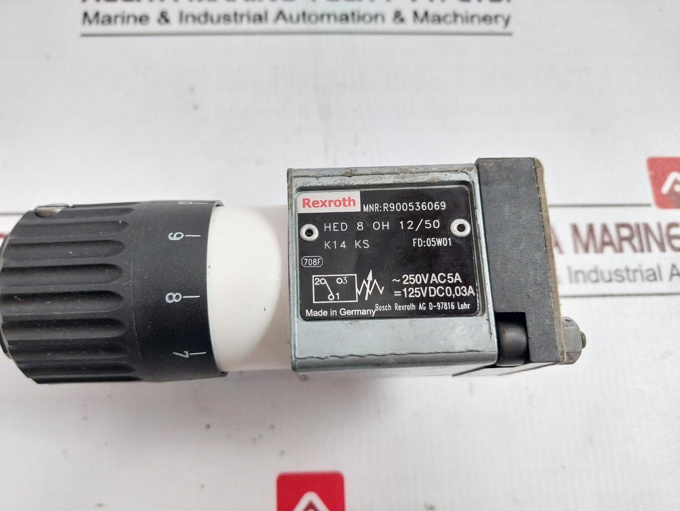 Rexroth R900536069 Pressure Switch 250Vac 5A 35 Bar