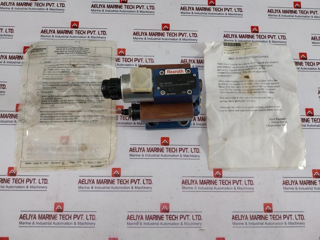 Rexroth R900709813 Two Stage Control Valve 24Vdc 1.25A