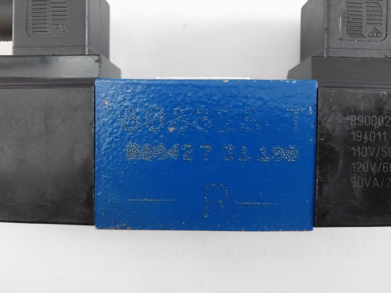 Rexroth R900911762 Directional Spool Valve W/ Coil R900020175 350 Bar 120V/60Hz