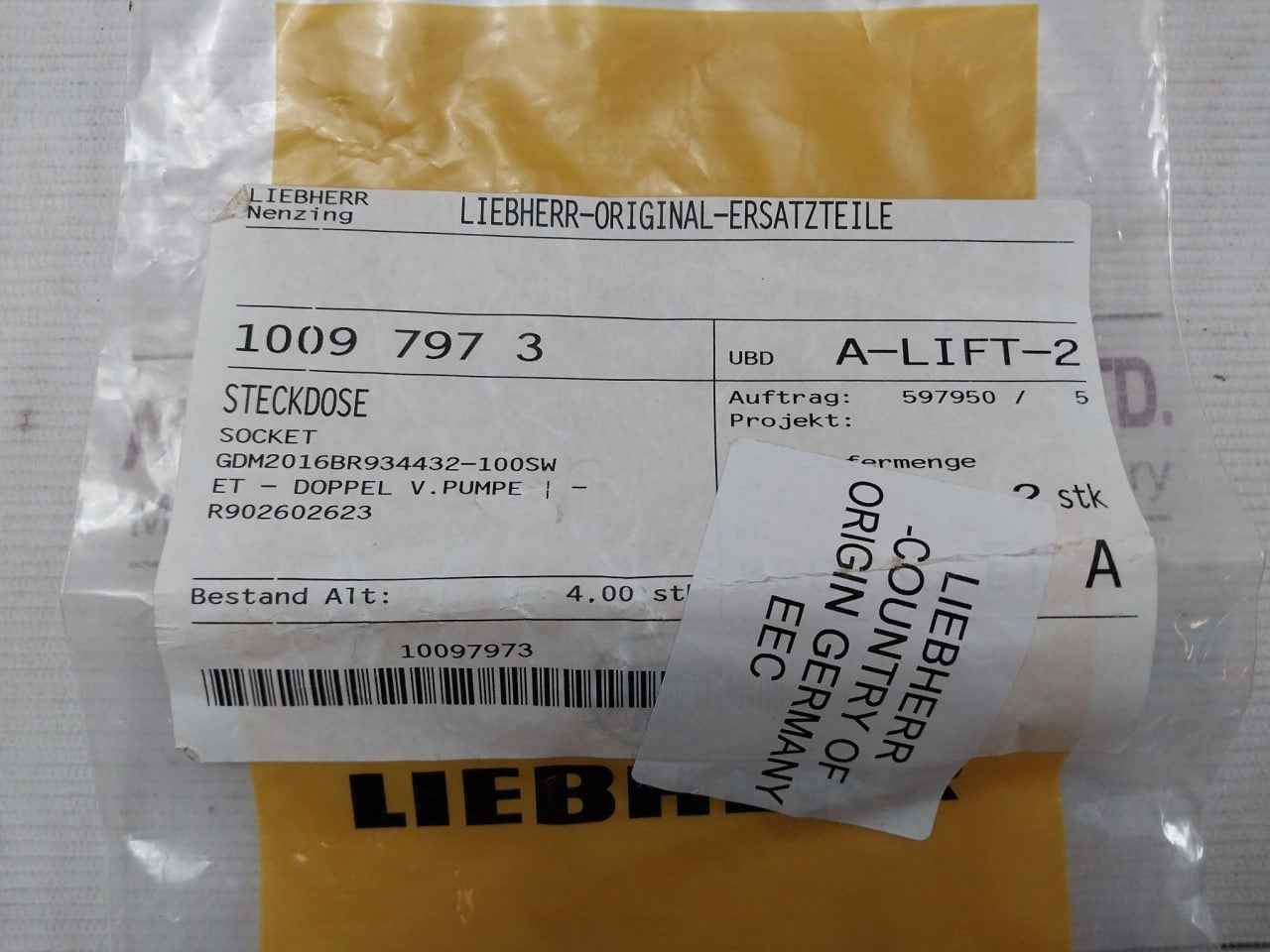 Rexroth R901017011 Cable Socket Din En 175301-803 250V 16A