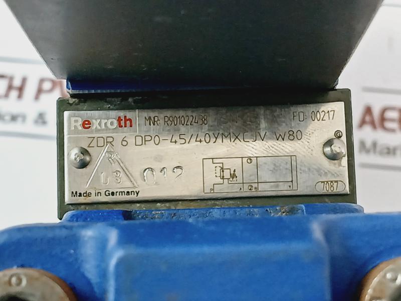 Rexroth R901029609 Hydraulic Directional Valve 24v Dc 0.708 Adc Ip66/68 10w49