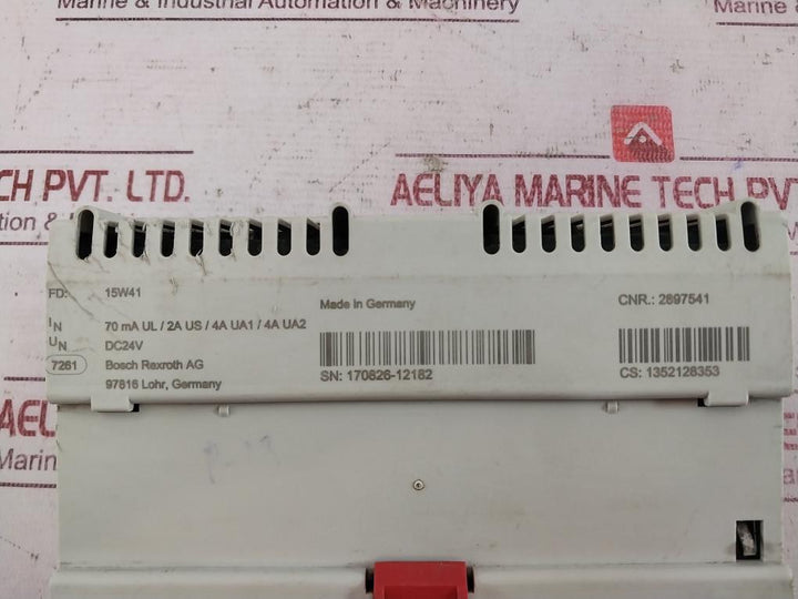 Rexroth R911170826-206 Sercos Interface 70Ma 24Vdc, 5Ma, 26-12 Awg Ua2 15W41