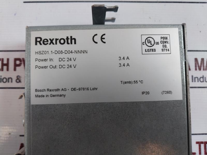 Rexroth R911339573 Power Supply Module Ip20 24Vdc