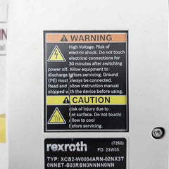 Rexroth R911413133 Ctrlx Drive Xcs2-w0054Arn-02Nx3T0Nnet-s03Rsn0Nnnn0Nn Ip20