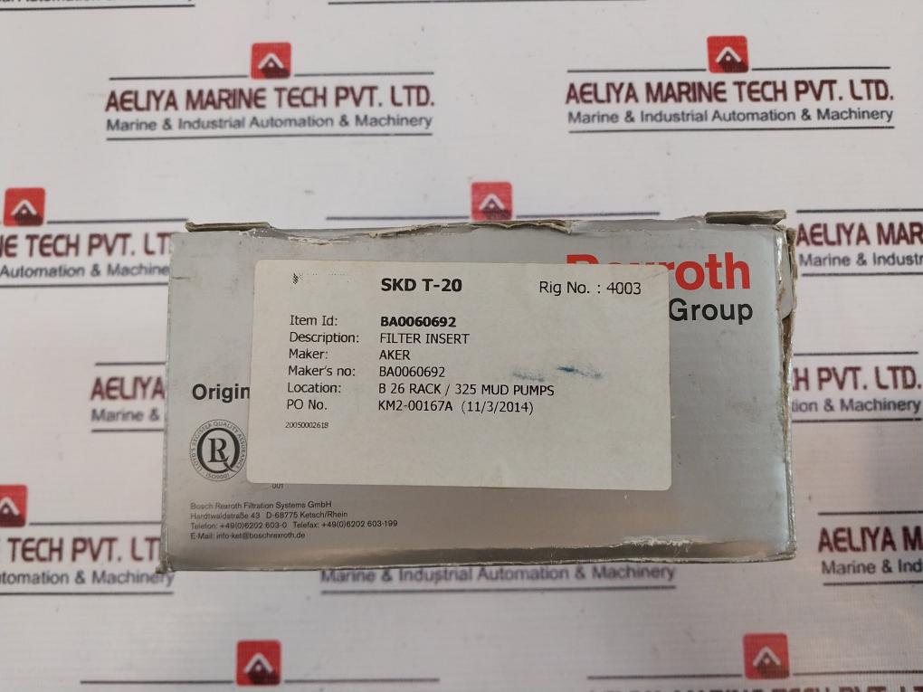 Rexroth R928038024 Filter Element Insert