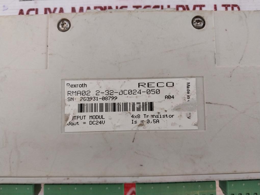 Rexroth Rma02.2-32-dc024-050 Digital Output Module Dc24v Rev A04 0.5a