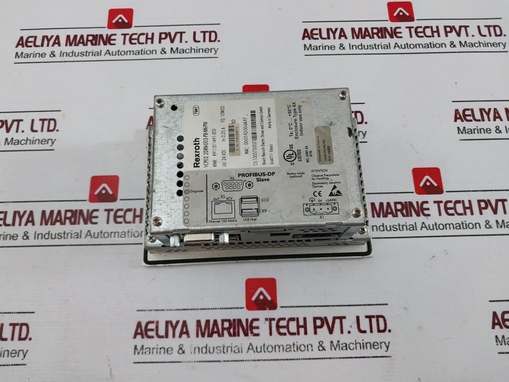 Rexroth Vcp02.2Drn-003-pb-nn-pw Indra Control Terminal, 24 Vdc, 0.25A, 10W22