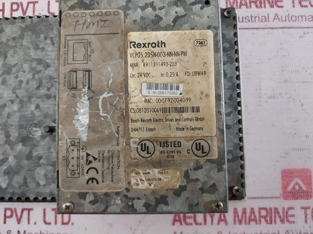Rexroth Vcp05.2Dsn-003-nn-nn-pw Indracontrol Vcp 05 R911311493-203