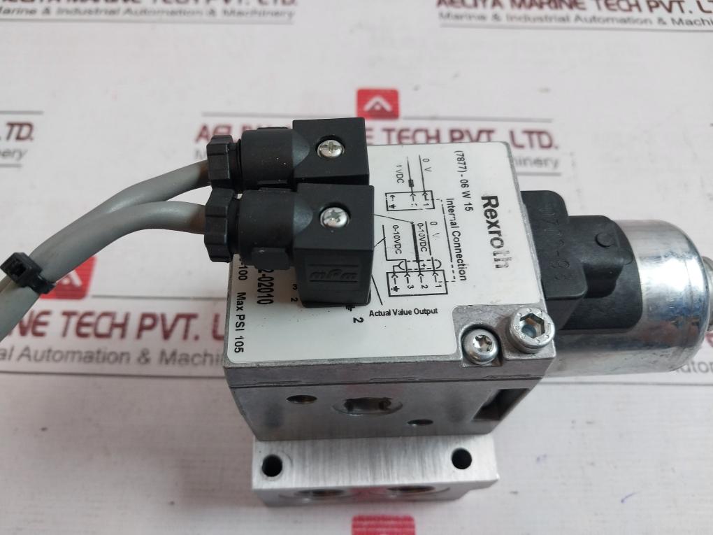 Rexroth (7877)-06 W 15 Pressure Regulator Proportional Valve P-031112-02010