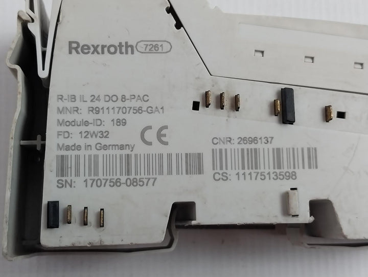 Rexroth R911170756-ga1 Digital Output Module R-ib Il 24 Do 8-pac