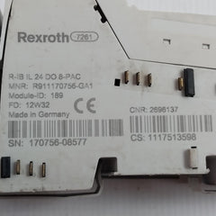 Rexroth R911170756-ga1 Digital Output Module R-ib Il 24 Do 8-pac