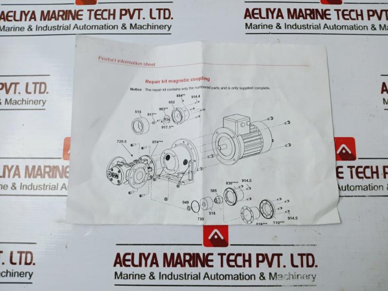 Rgm 5.3106 Magnetic Coupling Repair Kit 191022