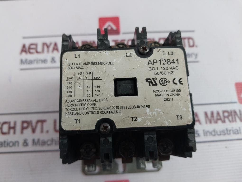 Rheem Ap12841 Contactor 40 A 120V 50/60 Hz