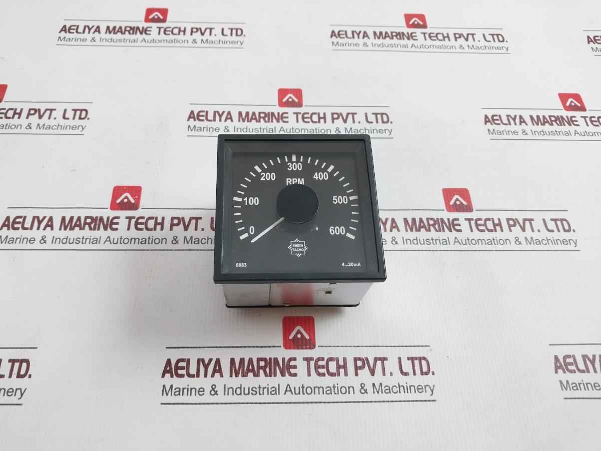 Rhein Tacho F3-26096/77 Meter 0-600 Rpm 24vd