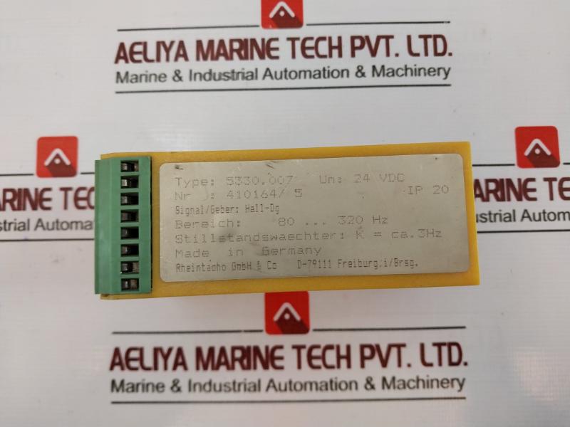 Rheintacho 5330.007 Speed Relay 24 Vdc