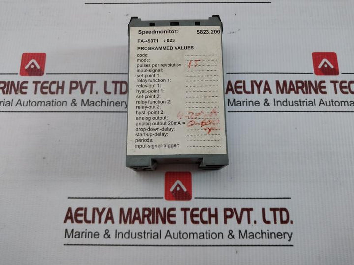 Rheintacho Rotational Speed Monitor +24Vdc 5823.200