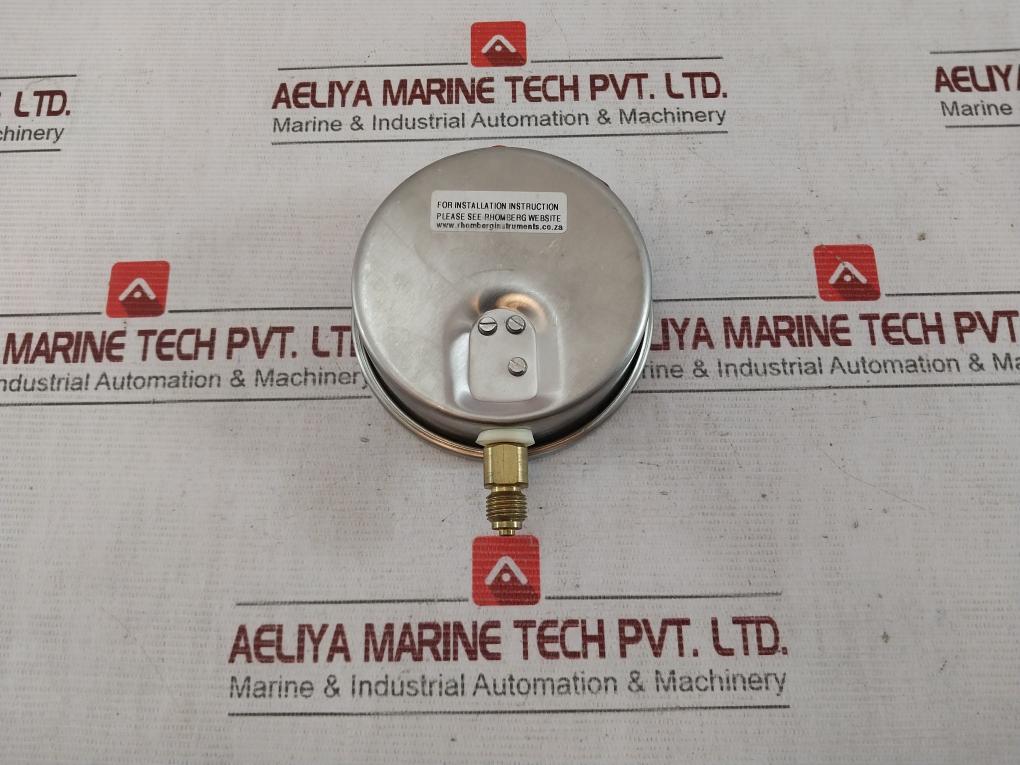 Rhomberg Instruments Pbga10Bb14Uc3Jc01 Pressure Gauge 0-2500 Kpa 1/2 Inch Bsp
