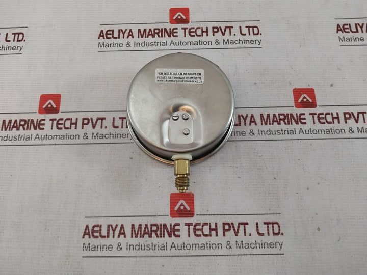 Rhomberg Instruments Pbga10Bb14Uc3Jc01 Pressure Gauge 0-2500 Kpa 1/2 Inch Bsp