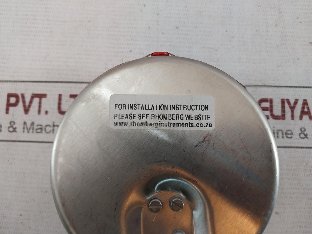 Rhomberg Instruments Pbga10Bb14Uc3Jc01 Pressure Gauge 0-2500 Kpa 1/2 Inch Bsp