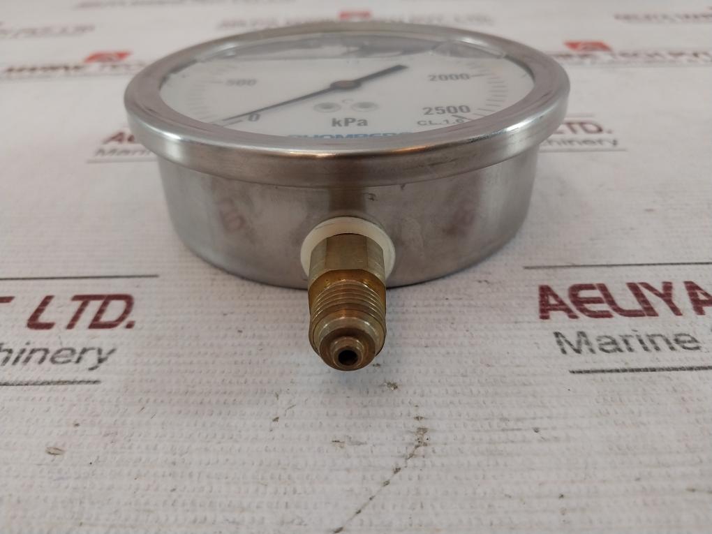 Rhomberg Instruments Pbga10Bb14Uc3Jc01 Pressure Gauge 0-2500 Kpa 1/2 Inch Bsp