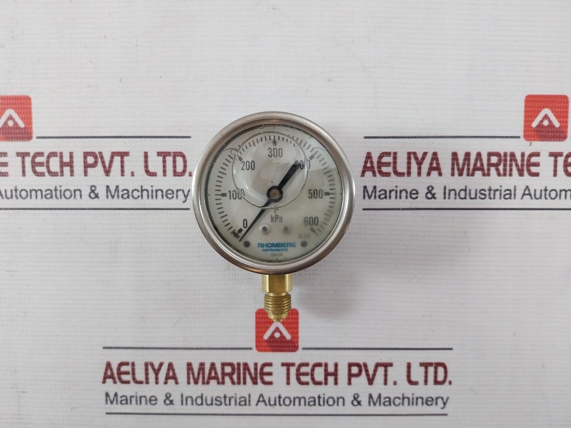 Rhomberg Instruments Pbga63Bb12Qc3Fc01 Pressure Gauge 0 To 600 Kpa