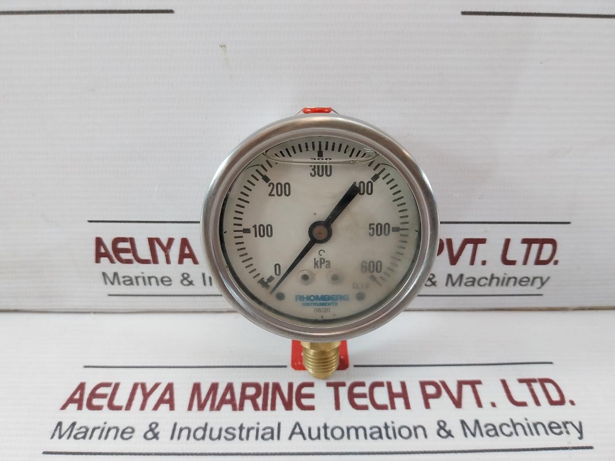 Rhomberg Instruments Pbga63Bb12Qc3Fc01 Pressure Gauge 0 To 600 Kpa