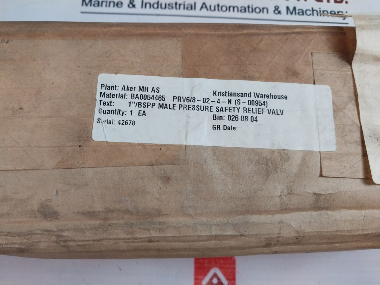 Rhps Prv6-02 Pressure Relief Valve