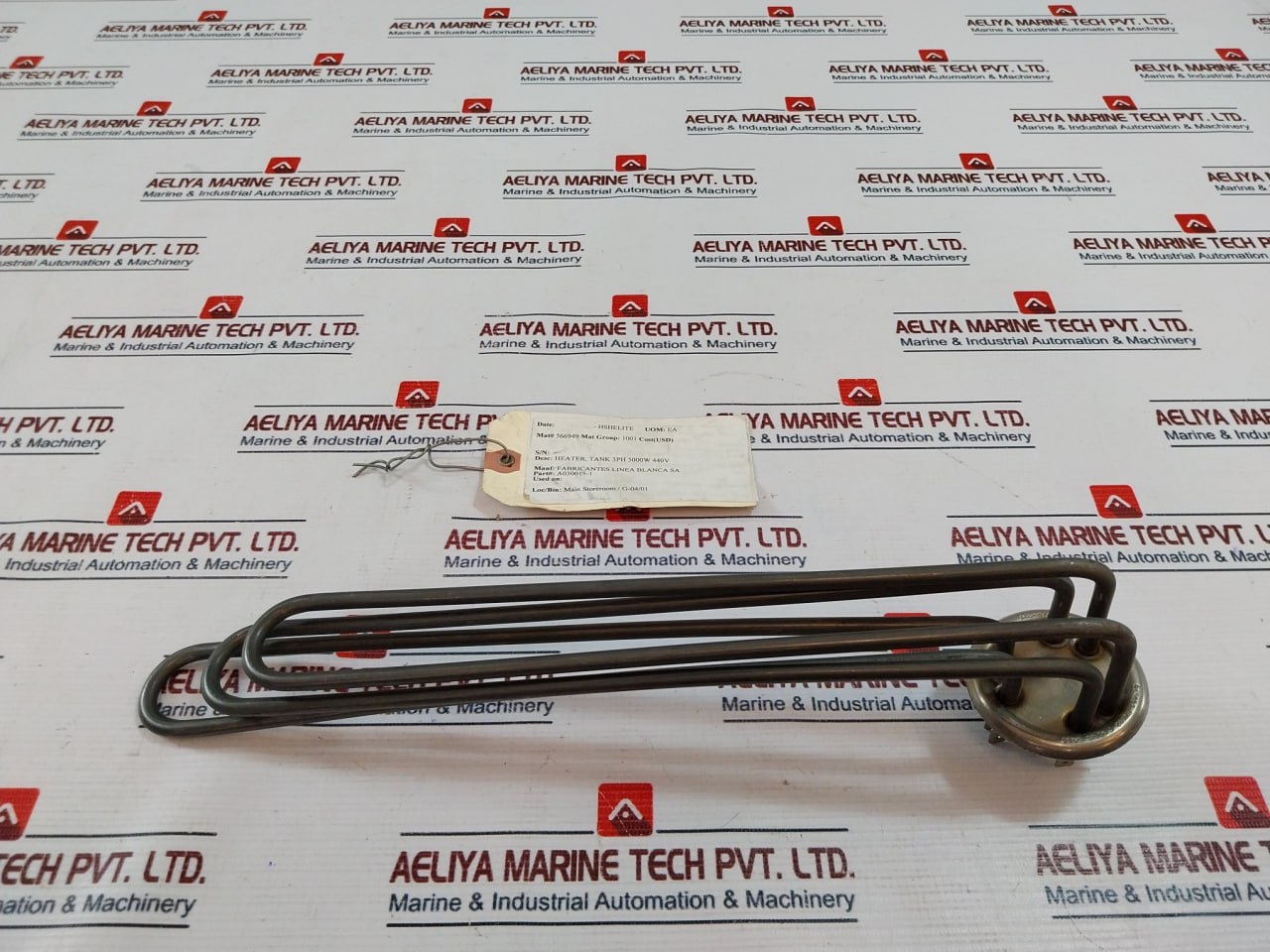 Rica A030015-1 3Ph Tank Heater 254/440V 5000W E79651