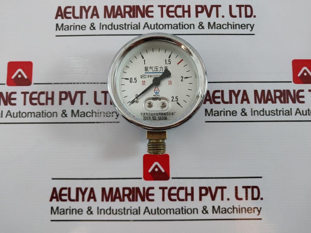 Richu Oxygen Pressure Gauge 0-2.5 Mpa 02050120
