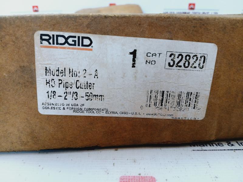 Ridge Tool 2a/202 Heavy Duty Pipe Cutter 1/8-2”