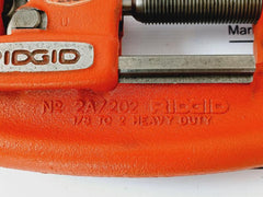 Ridge Tool 2a/202 Heavy Duty Pipe Cutter 1/8-2”