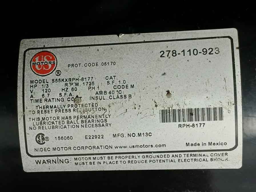 Ridgid K-400 Autofeed Drain Cleaning Machine 115V 1/3 Hp 60Hz S55Kxrph-8177