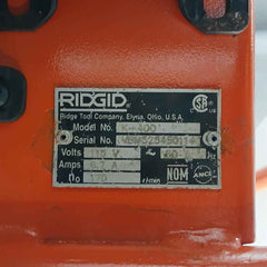 Ridgid K-400 Autofeed Drain Cleaning Machine 115V 1/3 Hp 60Hz S55Kxrph-8177