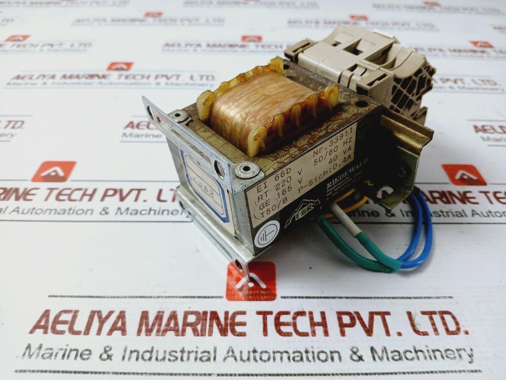 Riedewald 33911 Transformer With Weidmuller Wew 35/2 End Bracket 220V 50/60Hz