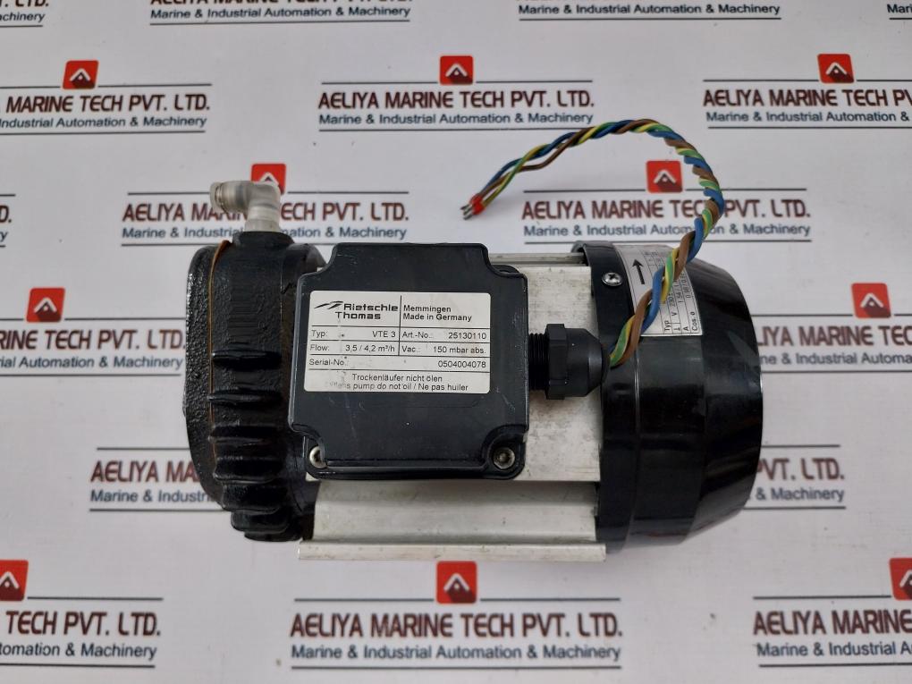 Rietschle Thomas Vte 3/ M63 A2 Vaccum Pump 25130110