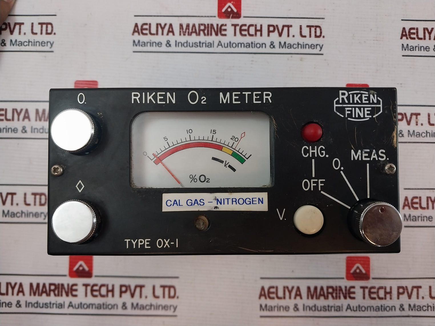 Riken Fine Ox-1 Combustible Gas Detector Monitor Ac 100V