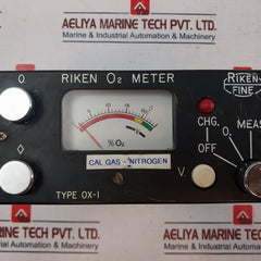 Riken Fine Ox-1 Combustible Gas Detector Monitor Ac 100V