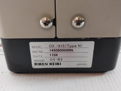 Ox-415 (Type N) O2 Detector Dc6V 100Ma Riken Keiki