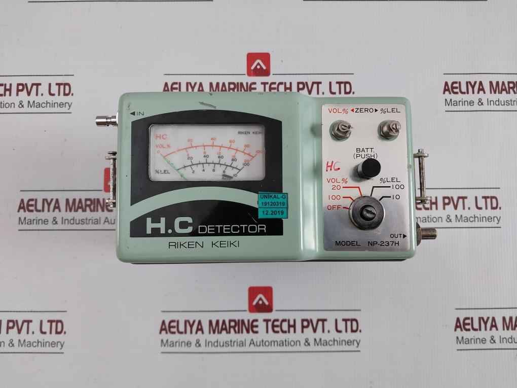 Riken Keiki Portable Hc Vapor Detector Lel Monitoring Unit Np-237H